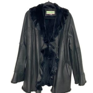 JESSICA WILDE Rabbitskin Coat